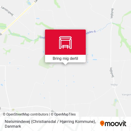 Nielsmindevej (Christiansdal / Hjørring Kommune) kort