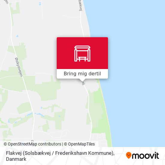 Flakvej (Solsbækvej / Frederikshavn Kommune) kort