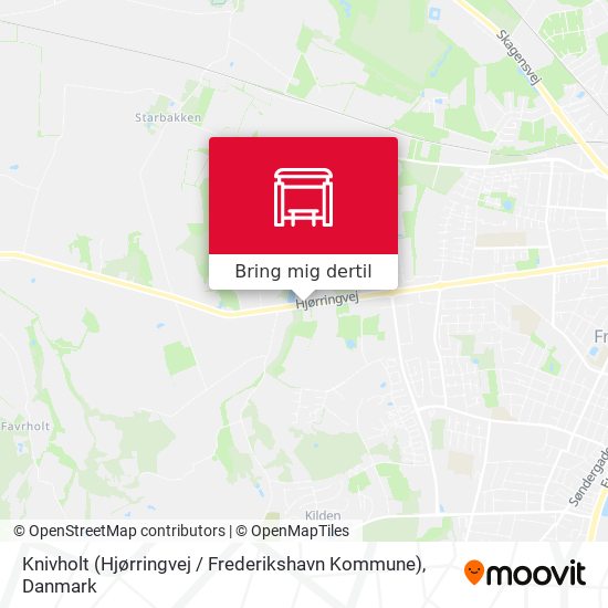 Knivholt (Hjørringvej / Frederikshavn Kommune) kort