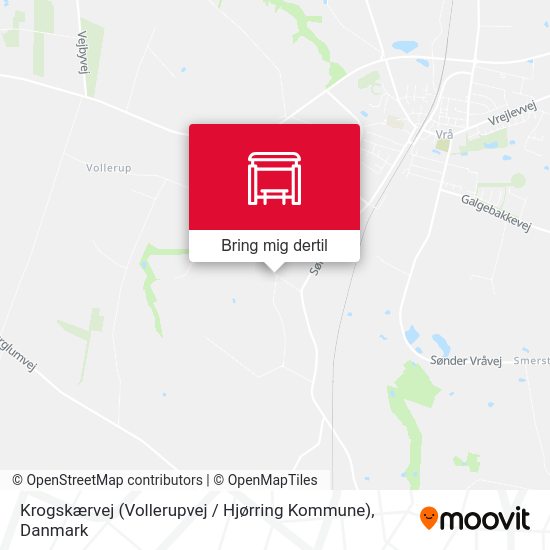 Krogskærvej (Vollerupvej / Hjørring Kommune) kort