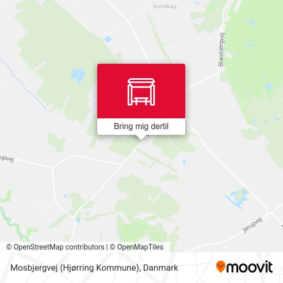 Mosbjergvej (Hjørring Kommune) kort