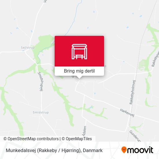 Munkedalsvej (Rakkeby / Hjørring) kort