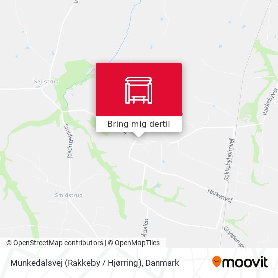Munkedalsvej (Rakkeby / Hjørring) kort
