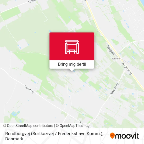 Rendborgvej (Sortkærvej / Frederikshavn Komm.) kort