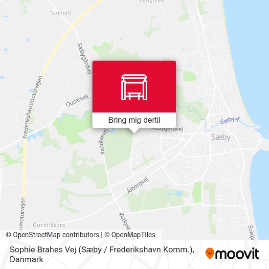 Sophie Brahes Vej (Sæby / Frederikshavn Komm.) kort