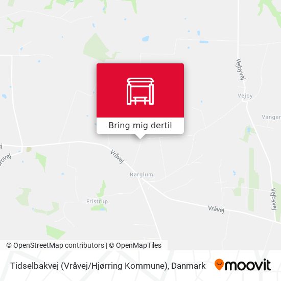 Tidselbakvej (Vråvej / Hjørring Kommune) kort