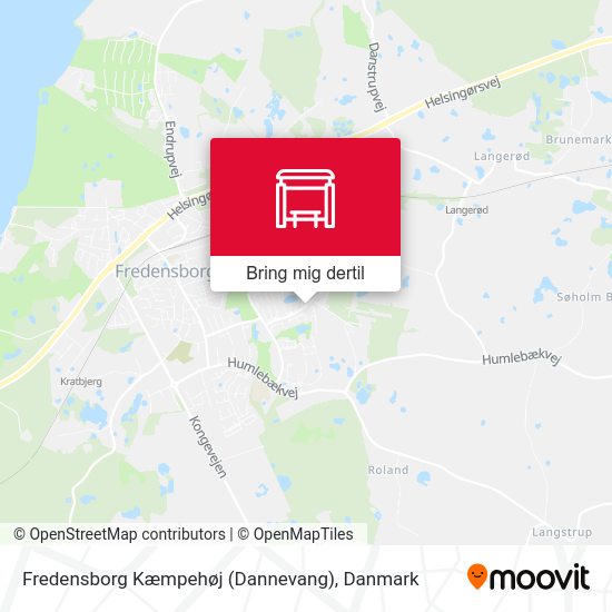 Fredensborg Kæmpehøj (Dannevang) kort