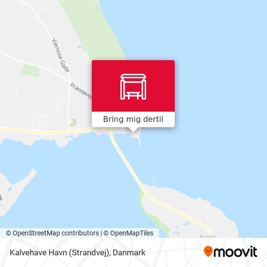 Kalvehave Havn (Strandvej) kort