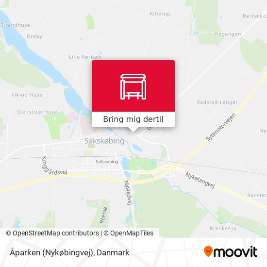 Åparken (Nykøbingvej) kort