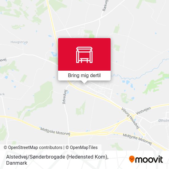 Alstedvej / Sønderbrogade (Hedensted Kom) kort