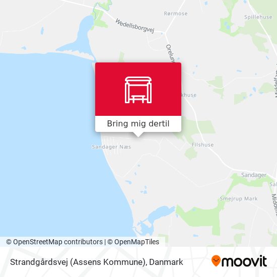 Strandgårdsvej (Assens Kommune) kort