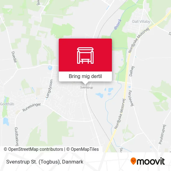 Svenstrup St. (Togbus) kort