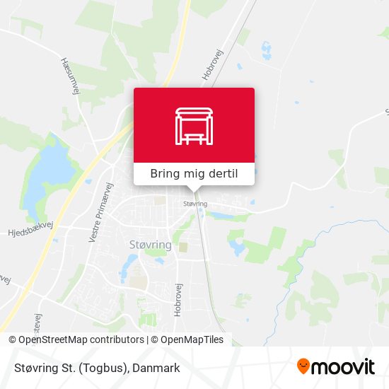 Støvring St. (Togbus) kort