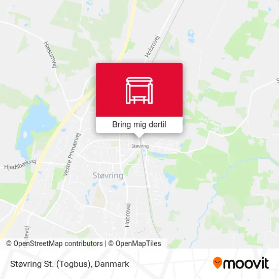 Støvring St. (Togbus) kort