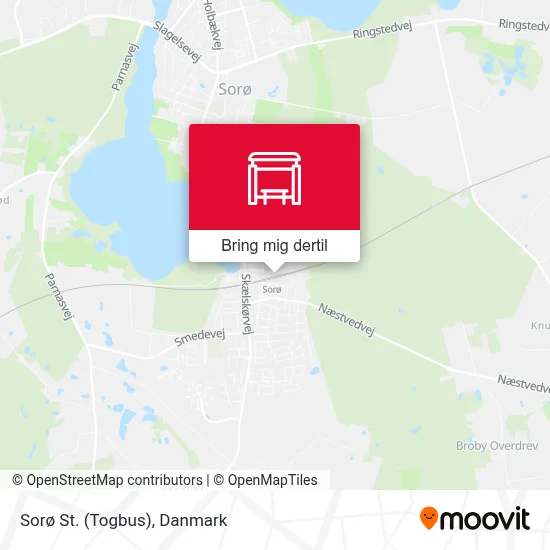 Sorø St. (Togbus) kort
