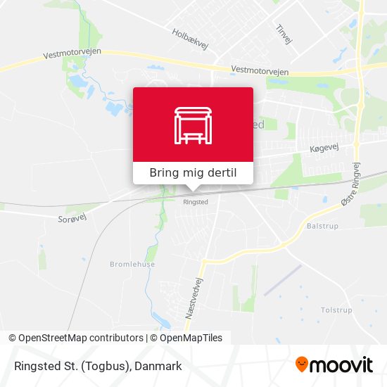 Ringsted St. (Togbus) kort
