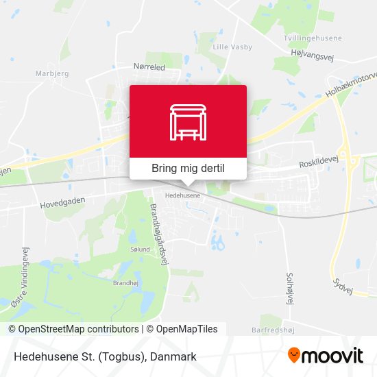 Hedehusene St. (Togbus) kort