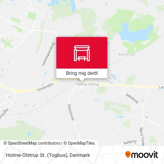 Holme-Olstrup St. (Togbus) kort