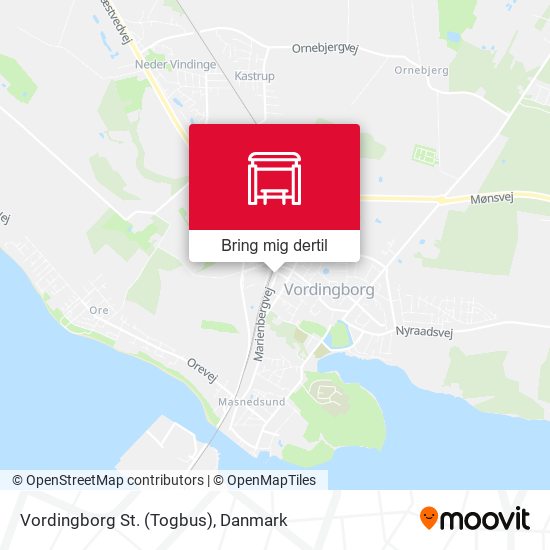 Vordingborg St. (Togbus) kort