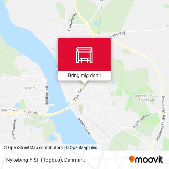 Nykøbing F St. (Togbus) kort