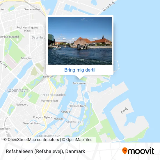 Refshaleøen (Refshalevej) kort