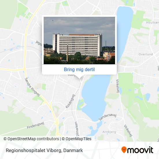 Regionshospitalet Viborg kort