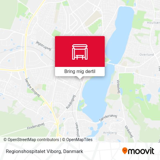 Regionshospitalet Viborg kort