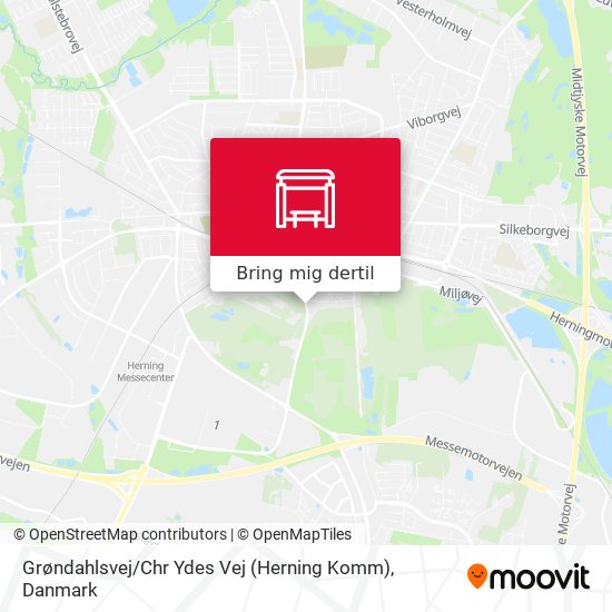 Grøndahlsvej / Chr Ydes Vej (Herning Komm) kort