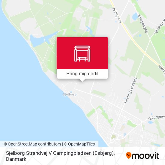 Sjelborg Strandvej V Campingpladsen (Esbjerg) kort