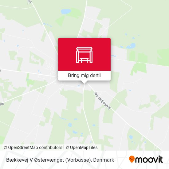 Bækkevej V Østervænget (Vorbasse) kort