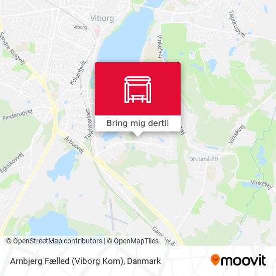 Arnbjerg Fælled (Viborg Kom) kort