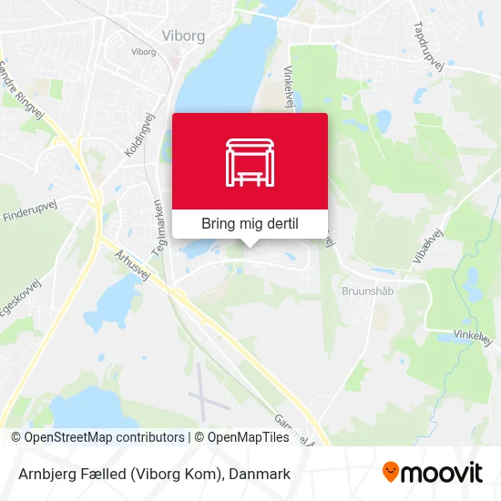 Arnbjerg Fælled (Viborg Kom) kort