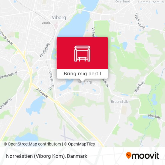 Nørreåstien (Viborg Kom) kort