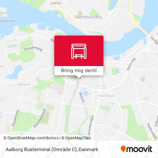 Aalborg Busterminal (Område C) kort