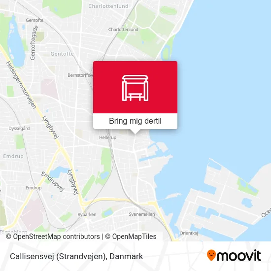 Callisensvej (Strandvejen) kort