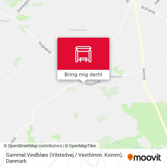 Gammel Vindblæs (Vilstedvej / Vesthimm. Komm) kort