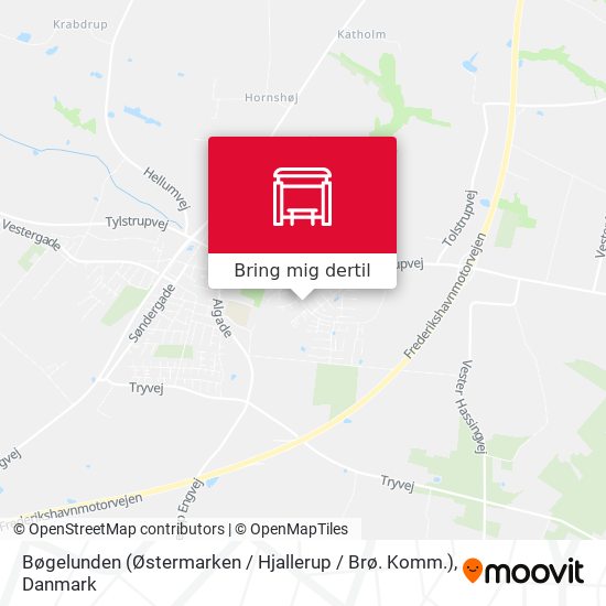 Bøgelunden (Østermarken / Hjallerup / Brø. Komm.) kort