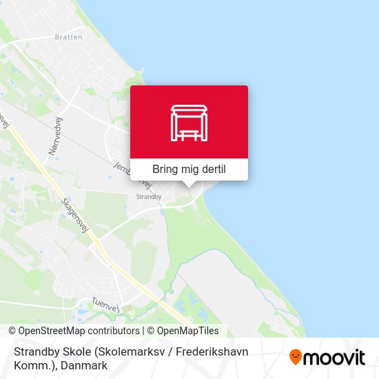 Strandby Skole (Skolemarksv / Frederikshavn Komm.) kort