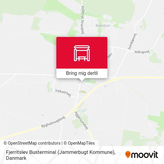 Fjerritslev Busterminal (Jammerbugt Kommune) kort