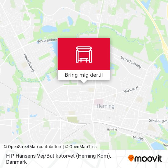 H P Hansens Vej / Butikstorvet (Herning Kom) kort