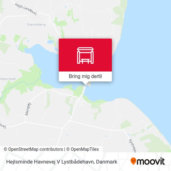 Hejlsminde Havnevej V Lystbådehavn kort