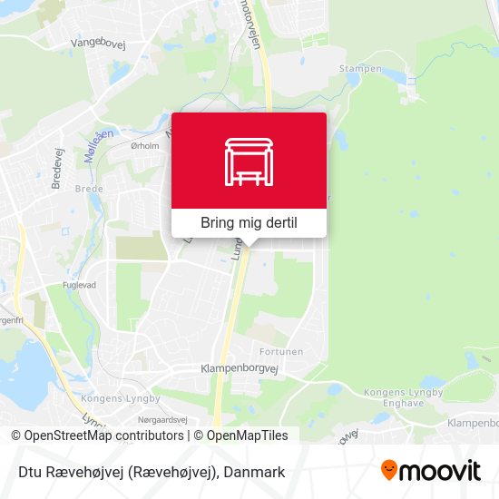 Dtu Rævehøjvej kort