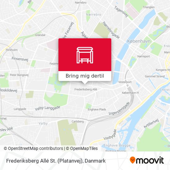 Frederiksberg Allé St. (Platanvej) kort