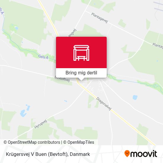 Krügersvej V Buen (Bevtoft) kort