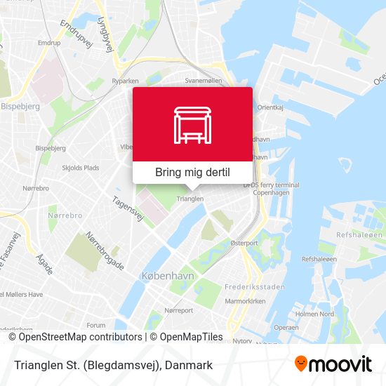 Trianglen St. (Blegdamsvej) kort