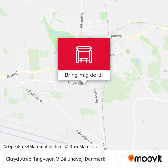 Skrydstrup Tingvejen V Billundvej kort