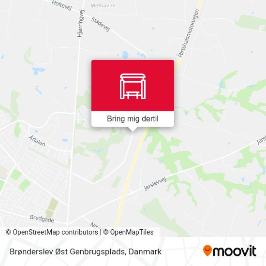Brønderslev Øst Genbrugsplads kort