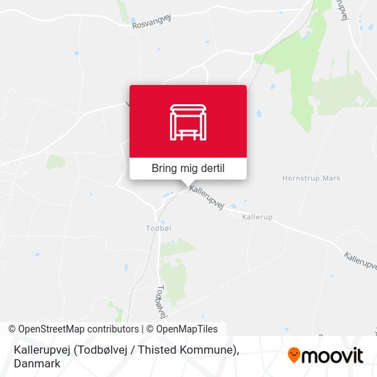 Kallerupvej (Todbølvej / Thisted Kommune) kort