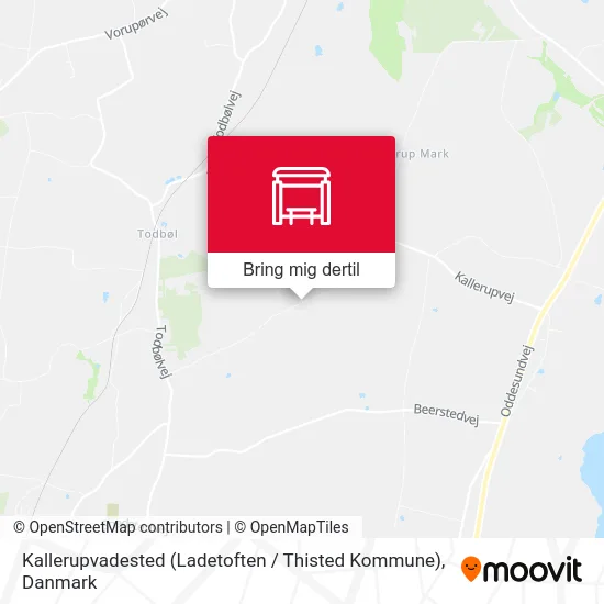 Kallerupvadested (Ladetoften / Thisted Kommune) kort