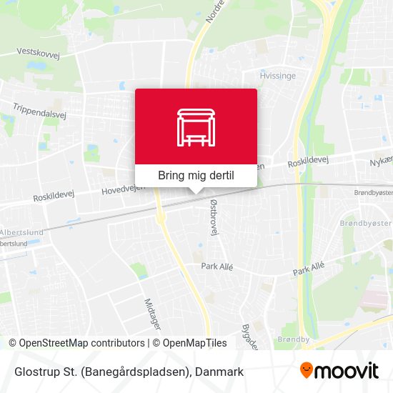 Glostrup St. (Banegårdspladsen) kort